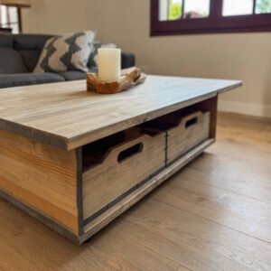 Mesa de centro sobre ruedas "Kawhe"